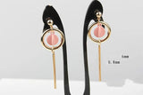Coarse Alloy Circular Pole Earrings Jewelry Material