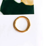 Coarse Alloy Circular Pole Earrings Jewelry Material