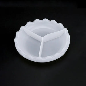 Irregular Dish Flower Mirror Silicone Mold for DIY Crystal Epoxy Resin