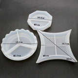 Irregular Dish Flower Mirror Silicone Mold for DIY Crystal Epoxy Resin