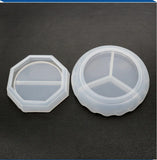 Irregular Dish Flower Mirror Silicone Mold for DIY Crystal Epoxy Resin