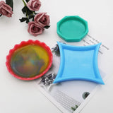 Irregular Dish Flower Mirror Silicone Mold for DIY Crystal Epoxy Resin