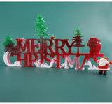 DIY Crystal Epoxy Resin Mold Merry Christmas Mirror Silicone Mold
