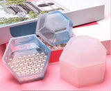 Hexagon Silicone Mold for Crystal Plastic Storage Box with Mirror