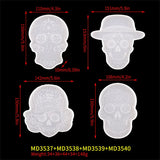 Skulls Coaster Mold for DIY Cup Mat Heat Insulation Epoxy Resin Molds
