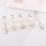 Resin Shell Drop Earrings Handmade Pendant