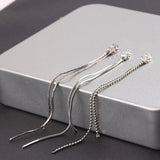 Butterfly Earplugs Copper Earrings Chain Tassel Pendant