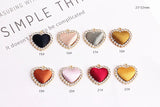 DIY Ear Jewelry Accessories Love Diamond Alloy Pearl Pendant Earrings Materials