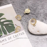 Glitter Moon Pendant Earring Accessories for DIY Projects