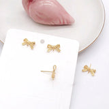 S925 Sterling Silver Hypoallergenic Earring Parts, 18K Copper Plated Accessories
