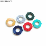 10 Pcs Retro European American Marble Earrings in Purple Grape