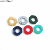 10 Pcs Retro European American Marble Earrings in Purple Grape