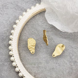DIY Frosty and Golden Irregular Shape Big Love Earrings Accessories