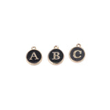 Double-Sided Alloy English Letter Tag Bracelet Pendant Material 10pcs