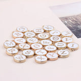 Alloy Double-Sided English Letter Tag Jewelry Set (10 Pieces)