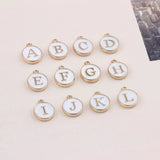 Alloy Double-Sided English Letter Tag Jewelry Set (10 Pieces)
