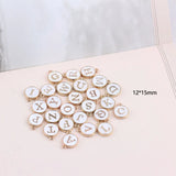 Alloy Double-Sided English Letter Tag Jewelry Set (10 Pieces)