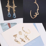 Korea Alloy Minimalist Geometric Jewelry Set - 10 Pieces