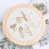 Korea Alloy Minimalist Geometric Jewelry Set - 10 Pieces
