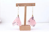 DIY Earrings Material Set with Bohemian Flowers Tassels - 10 Pieces