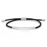 Engraved Lovers' Hand Rope 2mm Braided Bracelet