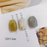 DIY Resin Ice Cream Shaped Blooming Beads Earrings Hair Ring Accessories 6pcs