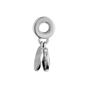 925 Sterling Silver Springtime Charms Bracelet with Pink Enamel