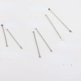 Geometric Earrings Electroplating Double Hole Round Rod Jewelry Material