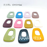 Geometric Trapezoidal Resin Earring Hairpin DIY Kit