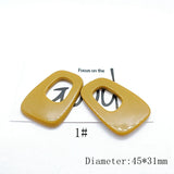 Geometric Trapezoidal Resin Earring Hairpin DIY Kit