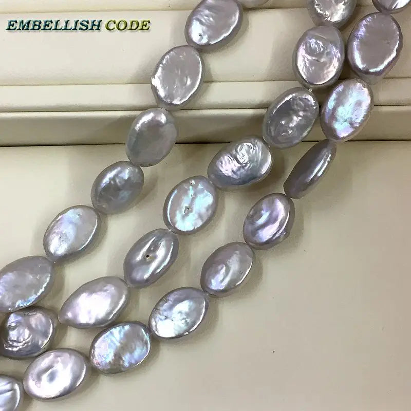 DIY Grey Beads Sunflower Seeds Shape Strand (26pcs/lot)