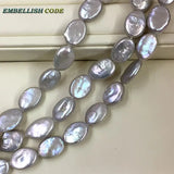 DIY Grey Beads Sunflower Seeds Shape Strand (26pcs/lot)