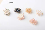 DIY Hair Accessories Small Flat Bead Crystal Flower Disc