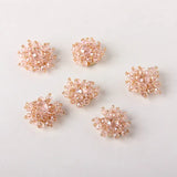 DIY Hair Accessories Small Flat Bead Crystal Flower Disc