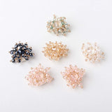 DIY Hair Accessories Small Flat Bead Crystal Flower Disc