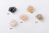 DIY Hair Accessories Small Flat Bead Crystal Flower Disc