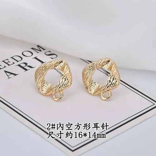 Alloy Hanging Earrings Love Clouds Oval Ear Acupuncture DIY Hand Accessories
