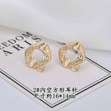Alloy Hanging Earrings Love Clouds Oval Ear Acupuncture DIY Hand Accessories