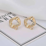 Alloy Hanging Earrings Love Clouds Oval Ear Acupuncture DIY Hand Accessories
