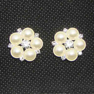 30pcs 18mm Flatback Crystals Pearl Wedding Decoration
