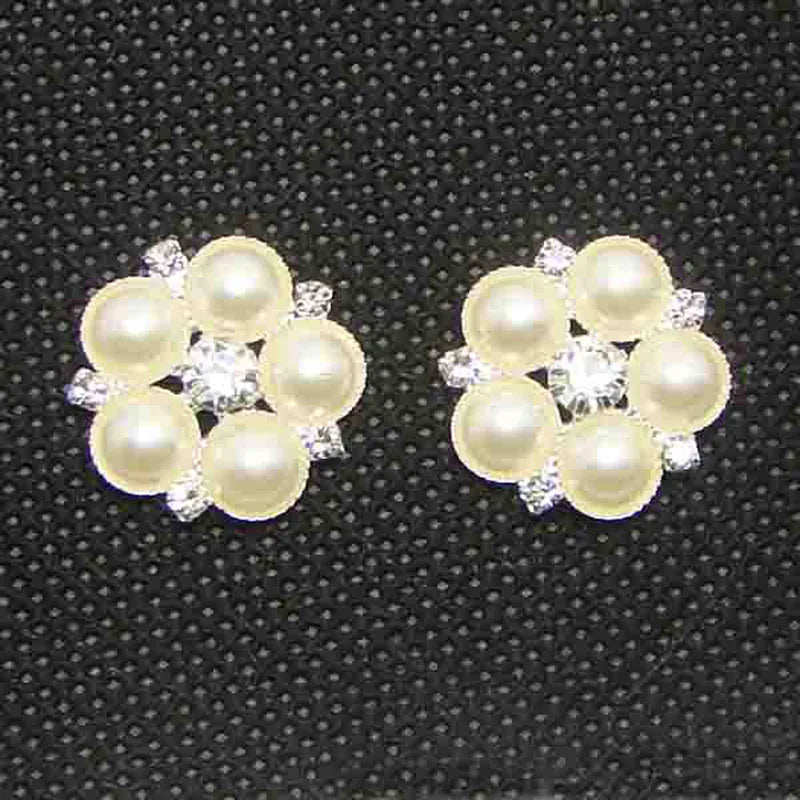 30pcs 18mm Flatback Crystals Pearl Wedding Decoration