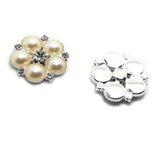 30pcs 18mm Flatback Crystals Pearl Wedding Decoration