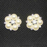 30pcs 18mm Flatback Crystals Pearl Wedding Decoration