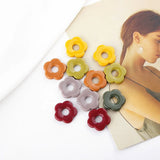 Retro 5-Petal Resin Pendant Earring & Hair Accessories DIY Kit