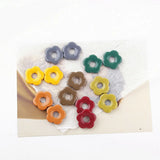 Retro 5-Petal Resin Pendant Earring & Hair Accessories DIY Kit