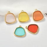 Alloy Drip Oil Geometric Teen Earrings Material Accessories