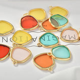 Alloy Drip Oil Geometric Teen Earrings Material Accessories