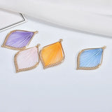 Retro National Wind Leaf Earring Pendant Material