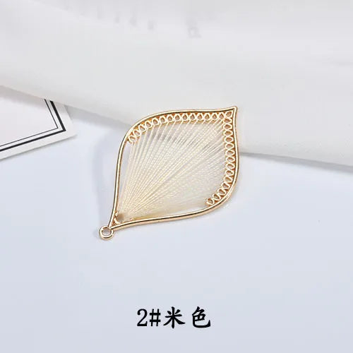 Retro National Wind Leaf Earring Pendant Material