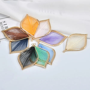 Retro National Wind Leaf Earring Pendant Material